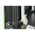 12U wall mounting cabinet, Unique 643x600x600 mm, color black (RAL 9005)
