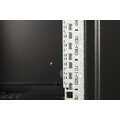 12U wall mounting cabinet, Unique 643x600x600 mm, color black (RAL 9005)