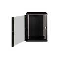 16U wall mounting cabinet, Unique 820x600x600 mm, color black (RAL 9005)