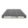 1U extendible shelf for 600 mm depth racks 40x485x368 mm, up to 25 kg, black (RAL 9005)