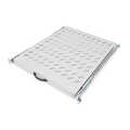 1U extendible shelf for 800 mm depth racks 40x484x568 mm, up to 25 kg, grey (RAL 7035)