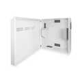 Wall mounting cabinet, slim 800x640x309 mm, 6U vertical, color grey (RAL 7035)