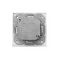 CAT 6 wall outlet, shielded, 2x RJ45 8P8C, LSA, pure white, surface mount