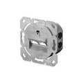 CAT 6 wall outlet, shielded, 2x RJ45 8P8C, LSA, pure white, surface mount