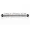 Modular Patch Panel, shielded, 48-port label field, 1U, rack mount, black RAL 9005