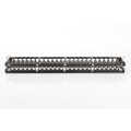 Modular Patch Panel, shielded, 48-port label field, 1U, rack mount, black RAL 9005