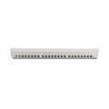 CAT 6 patch panel, shielded, 24-port RJ45, 8P8C, LSA, 1U, rack mount, grey, 482x44x109 mm