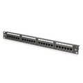 DIGITUS CAT 6, Class E Patch Panel, unshielded 24-port RJ45, 8P8C, LSA, 1U, Rack Mount