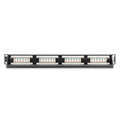 DIGITUS CAT 6, Class E Patch Panel, unshielded 24-port RJ45, 8P8C, LSA, 1U, Rack Mount