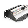 DIGITUS CAT 6, Class E Patch Panel, unshielded 24-port RJ45, 8P8C, LSA, 1U, Rack Mount