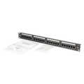 DIGITUS CAT 6, Class E Patch Panel, unshielded 24-port RJ45, 8P8C, LSA, 1U, Rack Mount