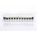 Modular Desktop Patch Panel, shielded 12-port, light grey