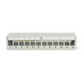 Modular Desktop Patch Panel, shielded 12-port, light grey