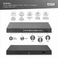 24-Port Gigabit + 2-Port Gigabit SFP Unmanaged PoE Switch