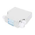 Din Rail Splice Box for 8 LC/DX couplers, Color grey