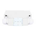 Din Rail Splice Box for 8 LC/DX couplers, Color grey