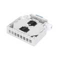 Din Rail Splice Box for 8 LC/DX couplers, Color grey