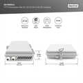 Outdoor FTTH Box for 16 cores and 16x LC/DX or 16x SC/SX