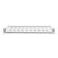1U fixed shelf for racks from 400 mm depth 45x482x250 mm, up to 15 kg, grey (RAL 7035)