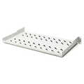 1U fixed shelf for racks from 400 mm depth 45x482x250 mm, up to 15 kg, grey (RAL 7035)
