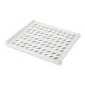1U fixed shelf for racks from 600 mm depth 44x482x400 mm, up to 15 kg, grey (RAL 7035)