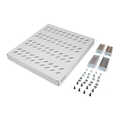 1U fixed shelf for 800 mm depth racks 43x484x508 mm, adjust. up to 700 mm depth, grey