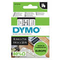 Dymo S0720780 / 43613 tape zwart op wit 6 mm (origineel)