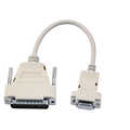 RS232 Adapter Cable, 9pol. jack - 25pol. plug