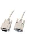 Seriële kabel, gegoten, DB9M/V, 1:1, 3m, beige