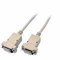 Serial laplink cable, 2x DSub 9, F-F, 1.8m, beige