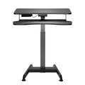 Electrically height-adjustable sit/stand workstation