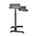 Electrically height-adjustable sit/stand workstation