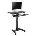 Electrically height-adjustable sit/stand workstation