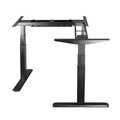 Tripple motor sit-stand desk frame, 90° L-shape