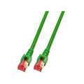 Cat.6 S/FTP patchkabel groen   0,15m