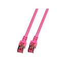 Cat.6 S/FTP patchkabel roze 25m