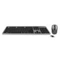 Ewent Draadloos toetsenbord en muis, USB-C/USB-A, Qwerty, met stille toetsen