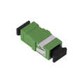 Fiber Adapter SC Simplex, 12 pieces, without flange, green, internal laser protection