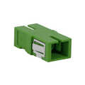 Fiber Adapter SC Simplex, 12 pieces, without flange, green, internal laser protection