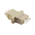 LC Duplex Adapter MM  Beige Keramische huls Kunststof