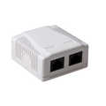 CAT5E UTP Wandcontactdoos Opbouw LSA+ Low-Cost 2x RJ45