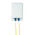 Fibre optic outlet, 2 ports, surface mount, white