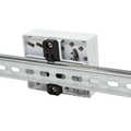 FTTH Termination box, 4 ports, white, including DIN rail holder