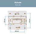 FTTH termination box, 4 ports, wall or DIN rail mounting, white