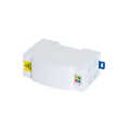 FTTH termination box for Din rail mounting, 4 ports, white