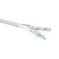 ACT Cat 6A F/UTP massieve installatiekabel, PVC, CPR euroklasse ECA, 24AWG, grey 305 meter
