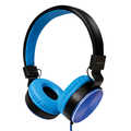 Foldable stereo headphone, blue