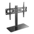 Desk monitor stand for 1 Monitor 32-55inch, with glass base