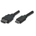 HDMI High Speed mit Ethernet Mini HDMI A / HDMI A, black 3m