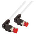 Cat.6A TM21 Patch Cable S/FTP 90gr. Angled, Wit, 1,5 Mtr.